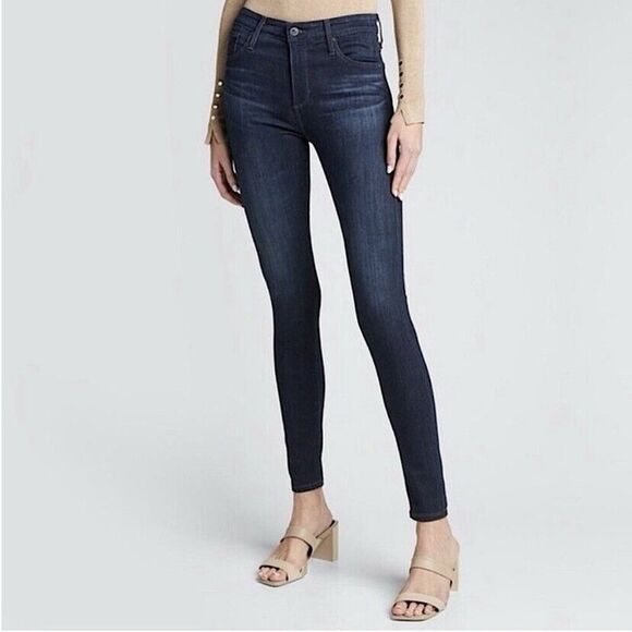 AG Adriano Goldschmied The Farrah High Rise Skinny Cropped Ankle Jeans Size 26 - Picture 1 of 13